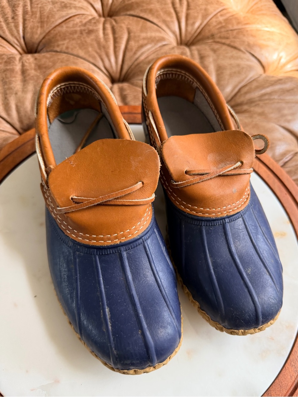 Vintage L.L. Bean Bean Boots Duck Shoes Leather Moccasin Low Boots Women’s 8M